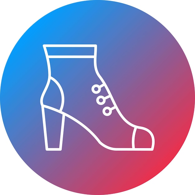 Imagen vectorial del icono de los tacones altos Se puede usar para la moda
