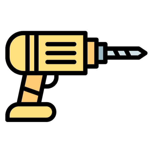 Imagen vectorial del icono del taladro Se puede usar para Shoemaker