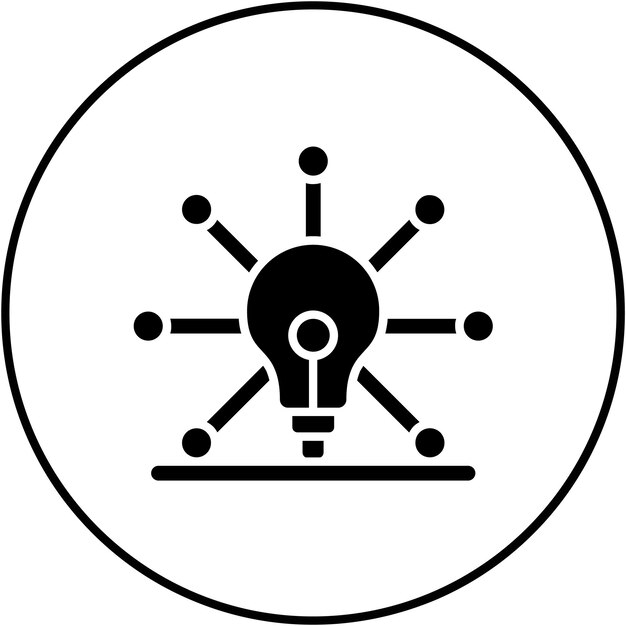Imagen vectorial de icono de taller creativo Se puede utilizar para la creatividad