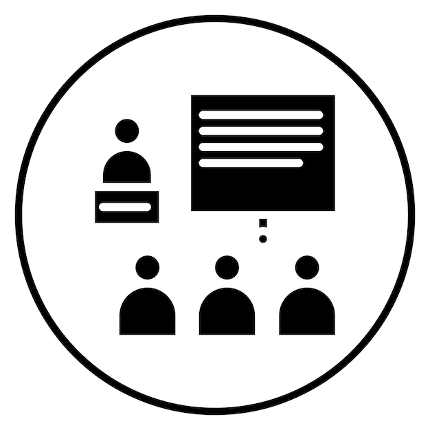 Imagen vectorial del icono del taller Se puede utilizar para el espacio de coworking