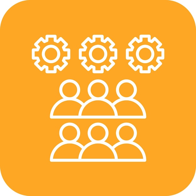 Imagen vectorial del icono del taller Se puede utilizar para la formación empresarial