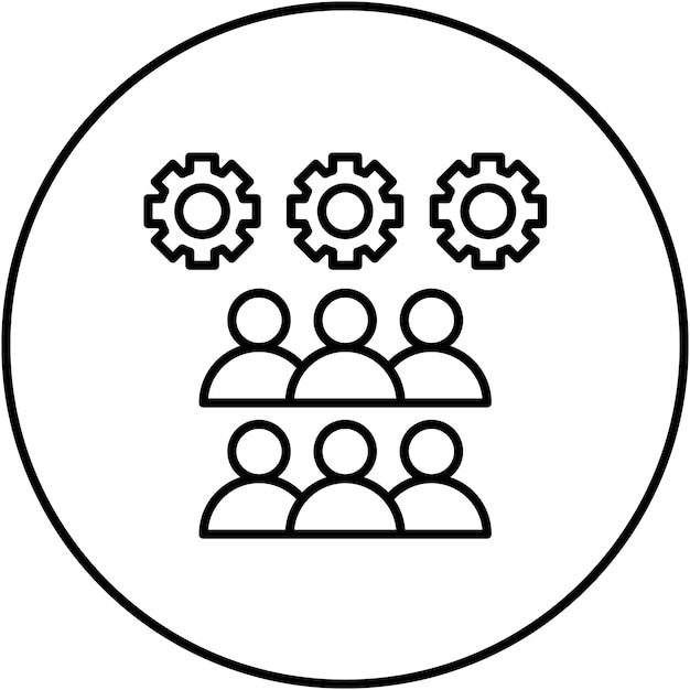 Imagen vectorial del icono del taller Se puede utilizar para la formación empresarial