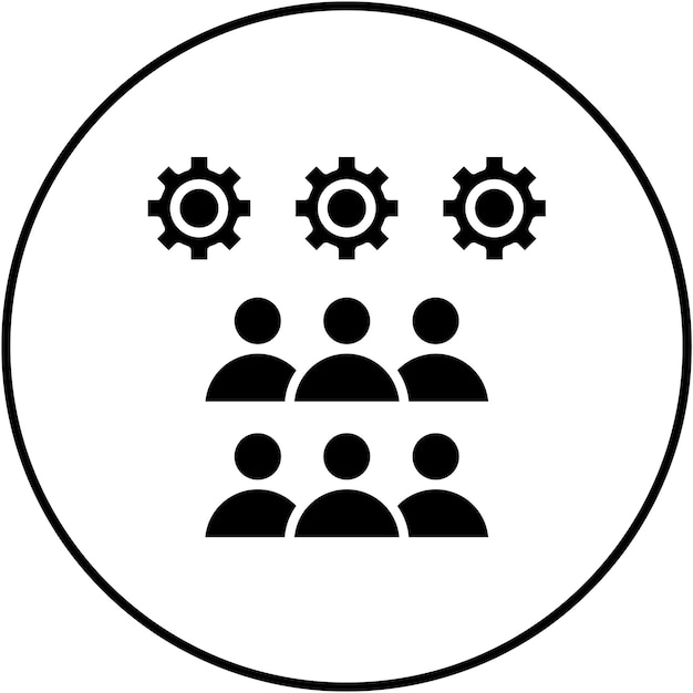 Imagen vectorial del icono del taller Se puede utilizar para la formación empresarial