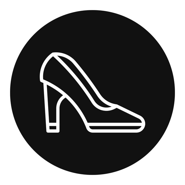 Imagen vectorial del icono del talón Se puede usar para Luxury