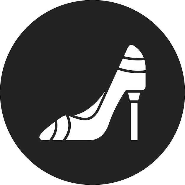 Imagen vectorial del icono de los talones Se puede usar para el comercio electrónico de moda