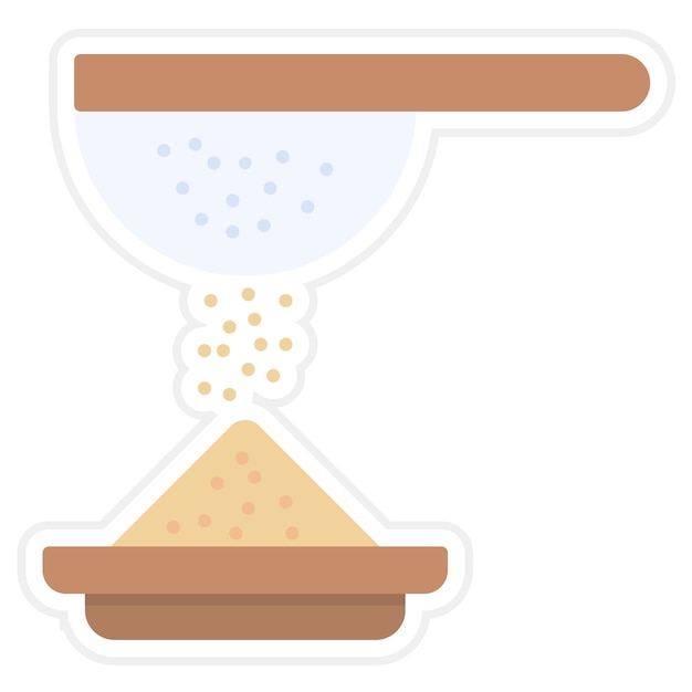 Vector la imagen vectorial del icono del tamiz se puede utilizar para la panadería