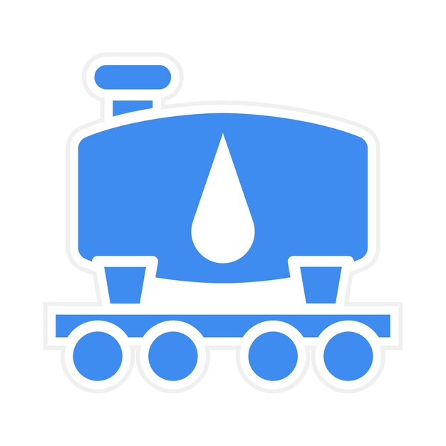 Imagen vectorial del icono del tanque de combustible Se puede usar para petróleo y gas