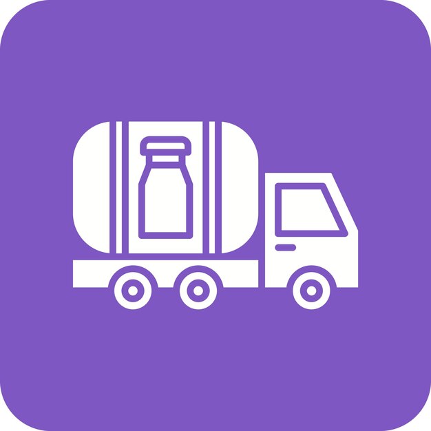 Imagen vectorial del icono del tanque de leche Se puede usar para Village