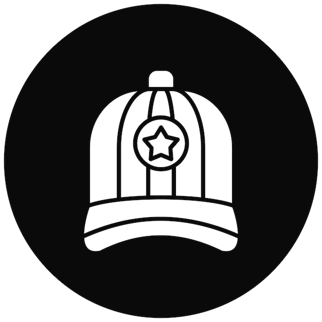 Imagen vectorial del icono de la tapa Se puede usar para ropa