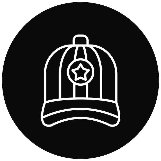Imagen vectorial del icono de la tapa Se puede usar para ropa