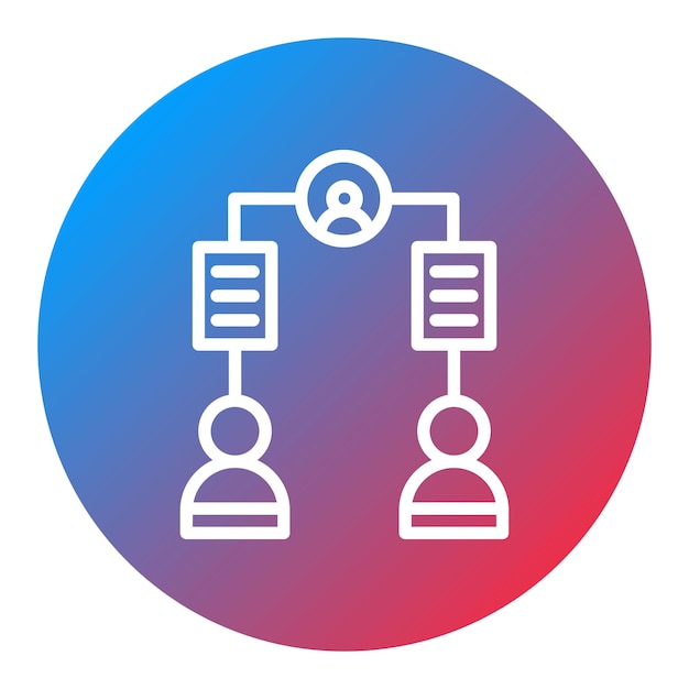 Imagen vectorial del icono de la tarea asignada Se puede utilizar para la gestión del personal