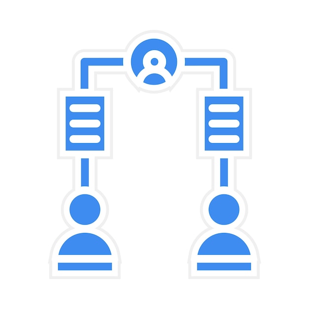 Imagen vectorial del icono de la tarea asignada Se puede utilizar para la gestión del personal