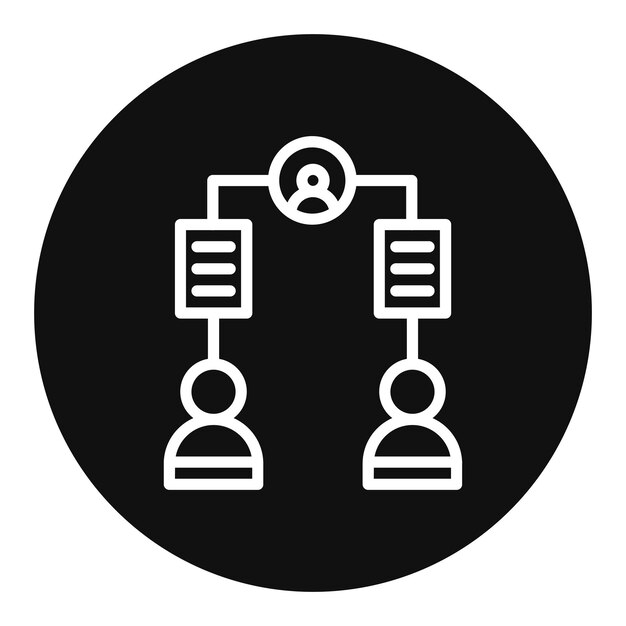Imagen vectorial del icono de la tarea asignada Se puede utilizar para la gestión del personal