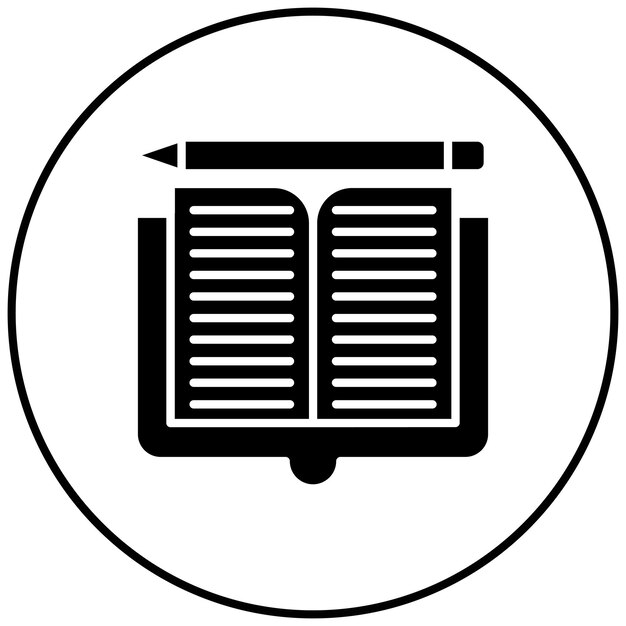 Imagen vectorial del icono de la tarea Se puede usar para la Universidad