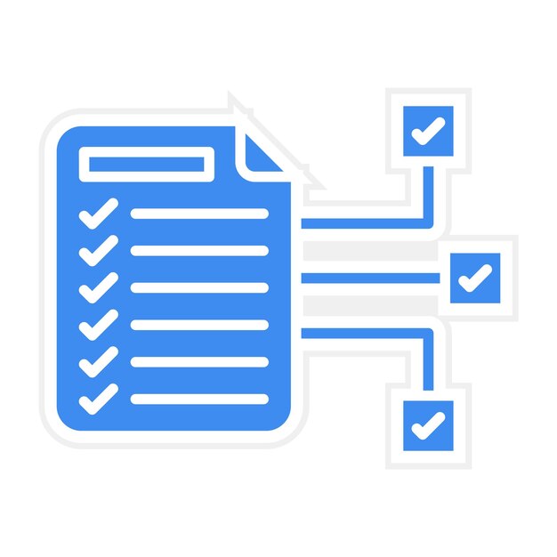 Imagen vectorial del icono de las tareas de Scrum Se puede utilizar para la gestión de proyectos