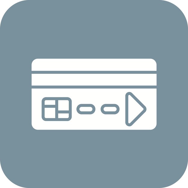 Imagen vectorial de icono de tarjeta de crédito Se puede usar para Cyber Monday
