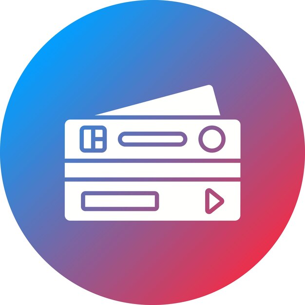 Imagen vectorial de icono de tarjeta de crédito Se puede usar para Untact World