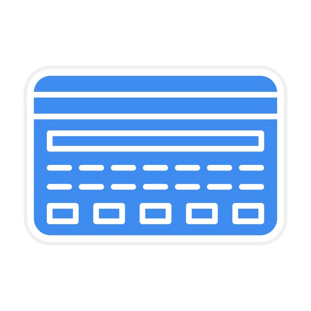 Imagen vectorial de icono de tarjeta de crédito Se puede utilizar para compras y comercio electrónico