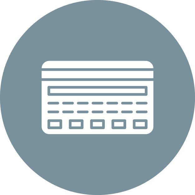 Imagen vectorial de icono de tarjeta de crédito Se puede utilizar para compras y comercio electrónico