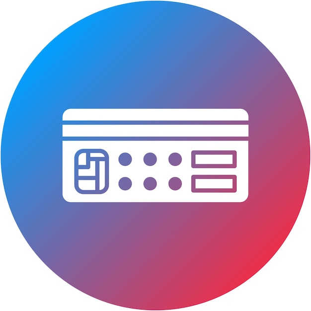 Imagen vectorial del icono de la tarjeta de crédito Se puede utilizar para Fintech