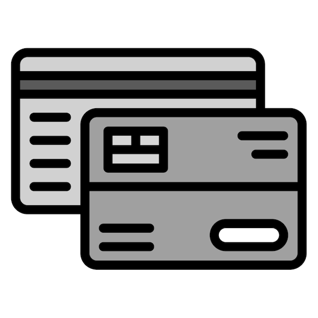 Imagen vectorial del icono de la tarjeta de crédito Se puede utilizar para el manejo de crisis