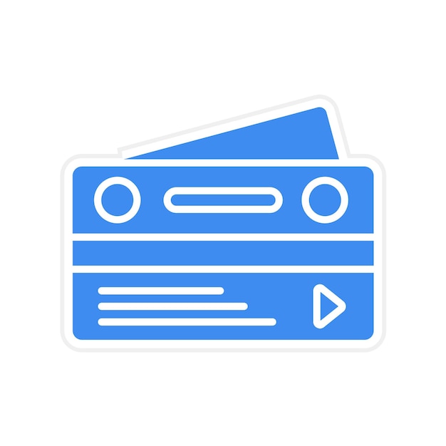 Imagen vectorial del icono de la tarjeta de débito Se puede utilizar para Untact World