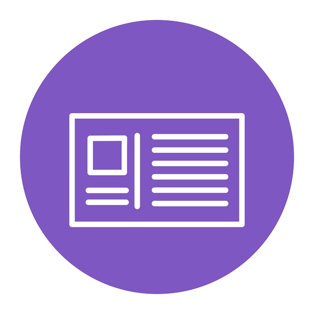 Imagen vectorial del icono de la tarjeta postal Se puede utilizar para el servicio postal