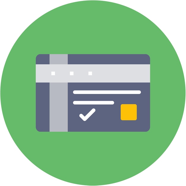 Imagen vectorial del icono de la tarjeta de prepago Puede utilizarse para la banca