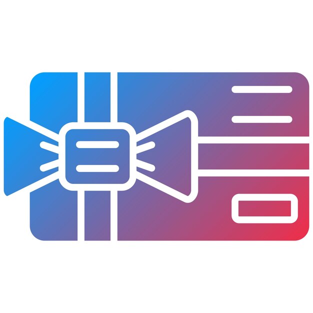 Imagen vectorial del icono de la tarjeta de regalo Se puede utilizar para la tienda web