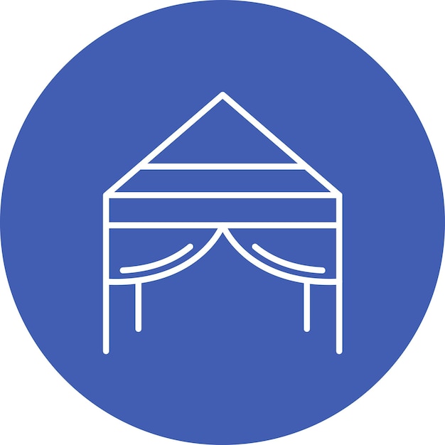 La imagen vectorial del icono Tarp se puede usar para la supervivencia