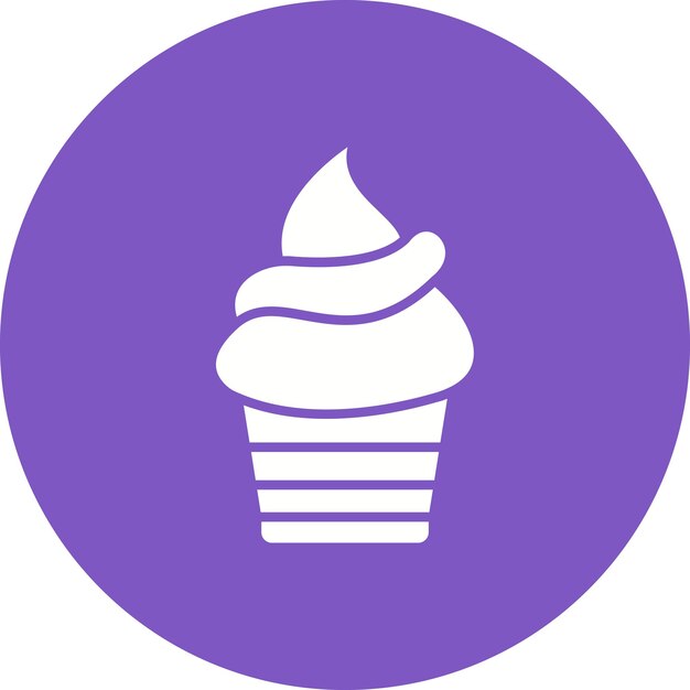 Imagen vectorial del icono de la tarta se puede usar para el Año Nuevo