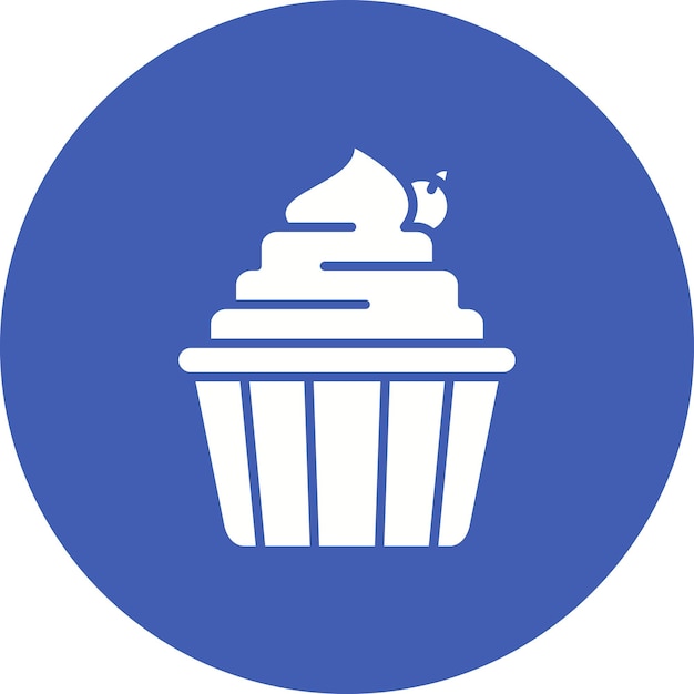 Imagen vectorial del icono de la tarta se puede usar para la panadería