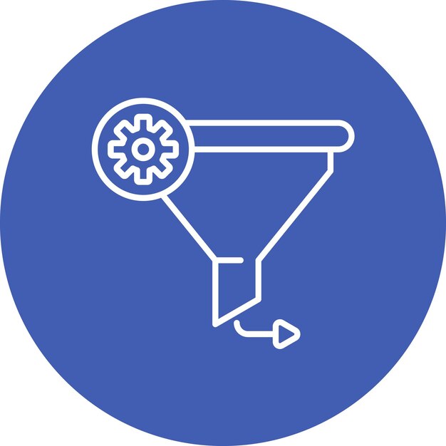 Imagen vectorial del icono de la tasa de conversión Se puede usar para UX e UI