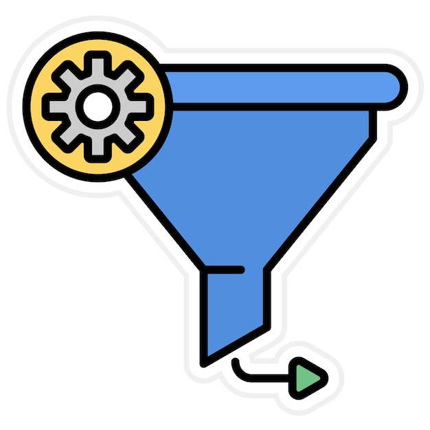Imagen vectorial del icono de la tasa de conversión Se puede usar para UX e UI