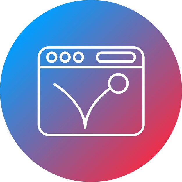 Imagen vectorial del icono de la tasa de rebotes Se puede utilizar para el marketing en Internet