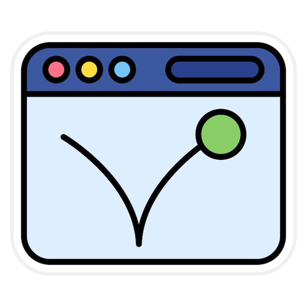 Imagen vectorial del icono de la tasa de rebotes Se puede utilizar para el marketing en Internet