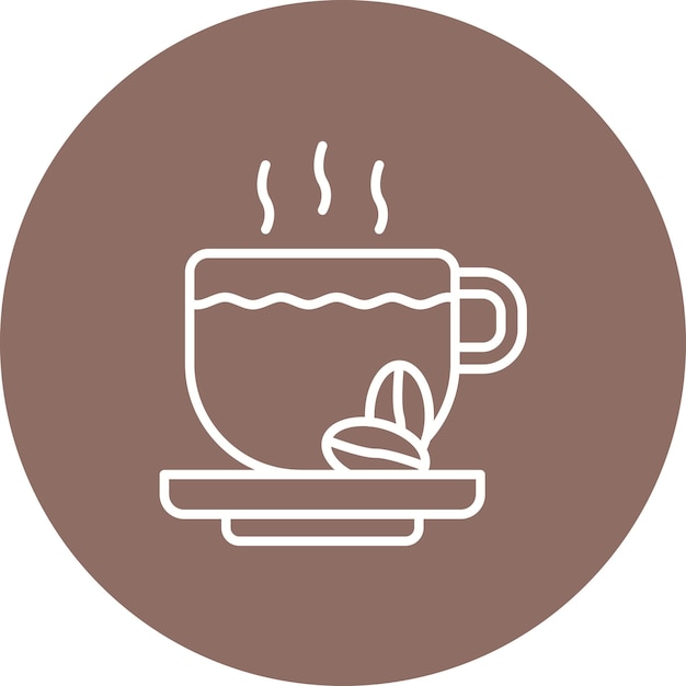 Imagen vectorial del icono de la taza de café Se puede usar para bebidas