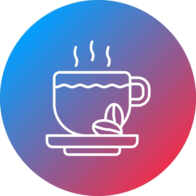 Imagen vectorial del icono de la taza de café Se puede usar para bebidas