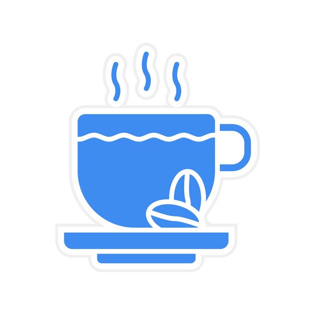 Vector imagen vectorial del icono de la taza de café se puede usar para bebidas