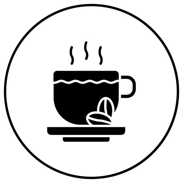Imagen vectorial del icono de la taza de café Se puede usar para bebidas