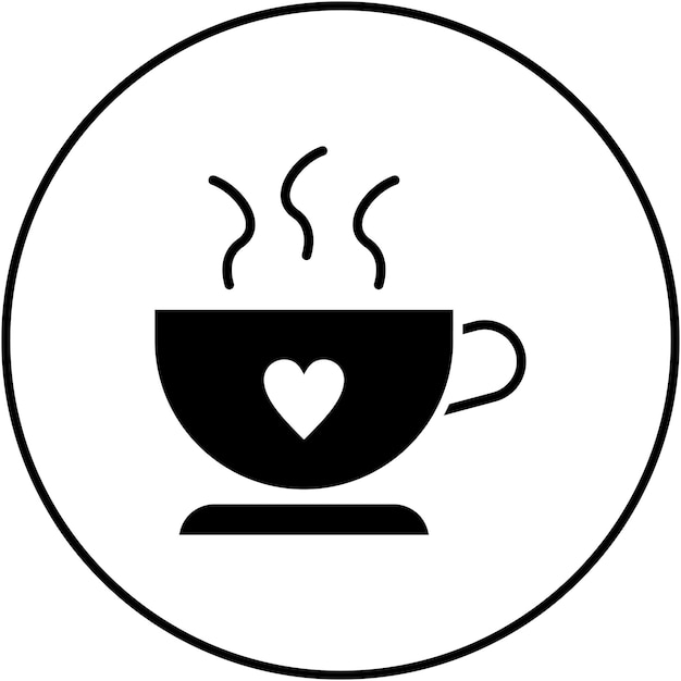 Imagen vectorial del icono de la taza de café Se puede usar para el invierno