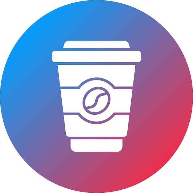 Imagen vectorial del icono de la taza de café Se puede usar para el mercado callejero