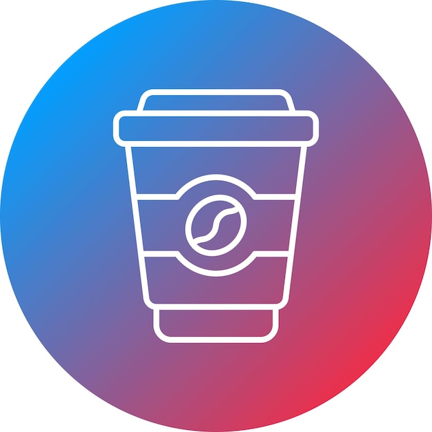 Imagen vectorial del icono de la taza de café Se puede usar para el mercado callejero