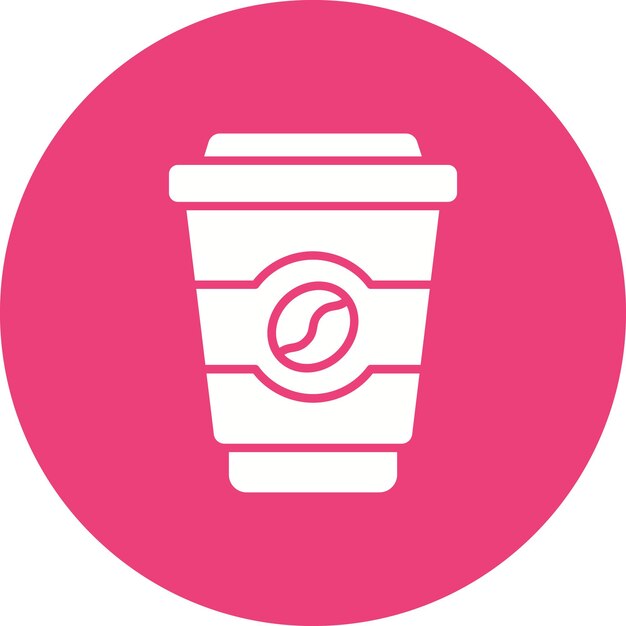 Imagen vectorial del icono de la taza de café Se puede usar para el mercado callejero
