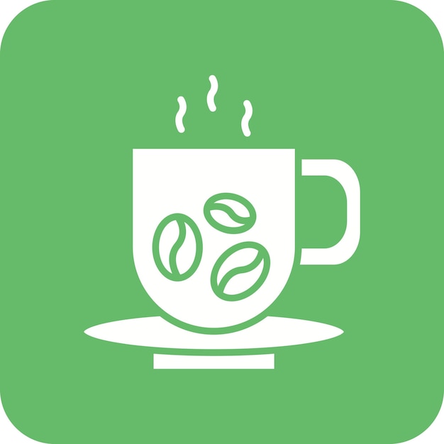 Imagen vectorial del icono de la taza de café Se puede usar para Spa