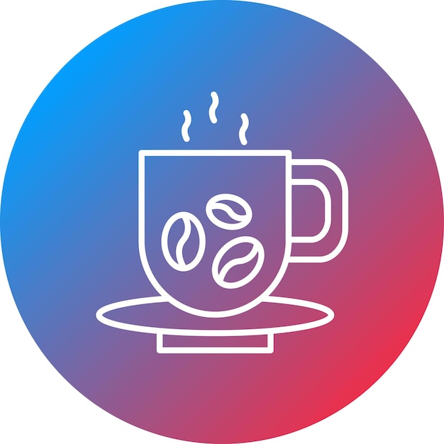 Imagen vectorial del icono de la taza de café Se puede usar para Spa