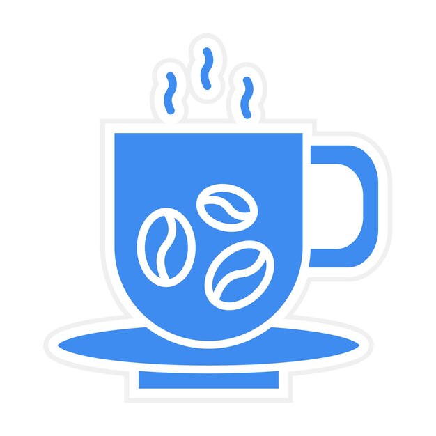 Imagen vectorial del icono de la taza de café Se puede usar para Spa
