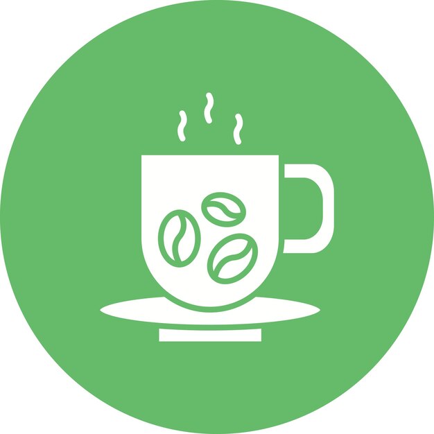 Imagen vectorial del icono de la taza de café Se puede usar para Spa
