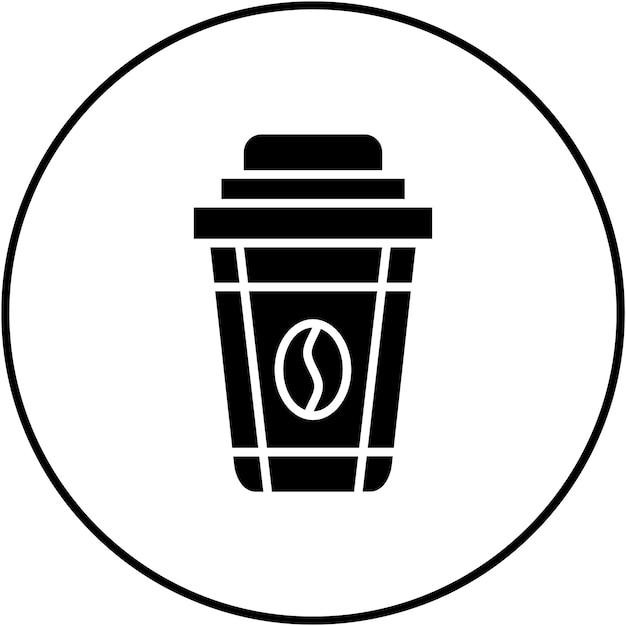 Imagen vectorial del icono de la taza de café Se puede utilizar para productos ecológicos