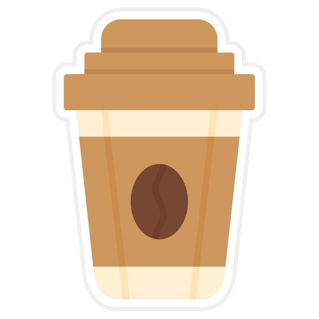 Imagen vectorial del icono de la taza de café Se puede utilizar para productos ecológicos